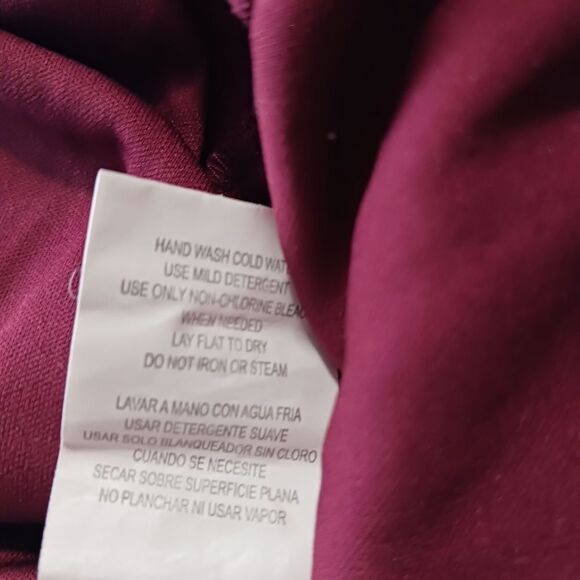 Speechless Women's size Medium Lined Lace Midi Dress 3/4 Sleeve Burgandy Color - Picture 6 of 9